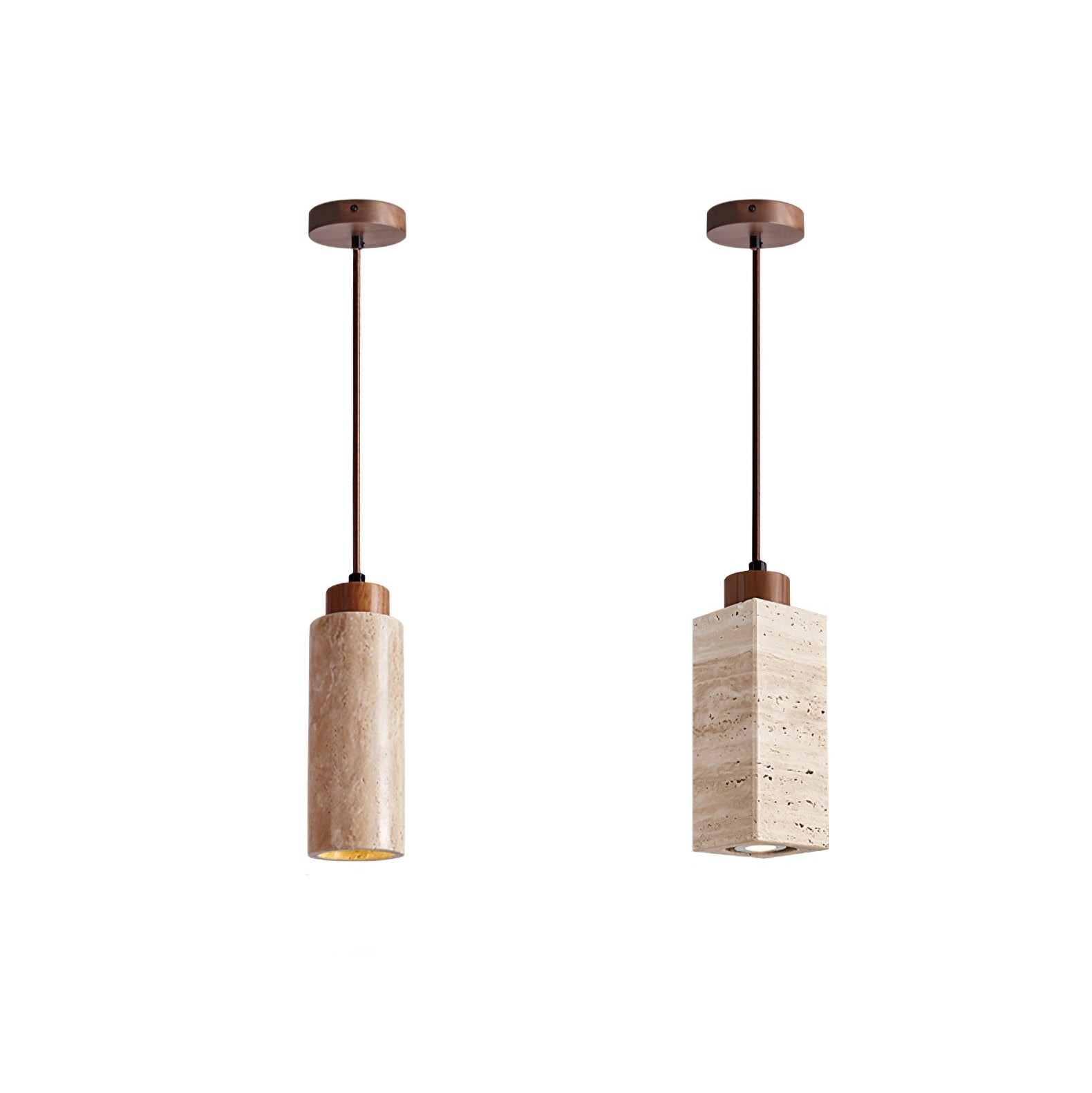 Avloris Travertine Pendant Light - Blowlighting