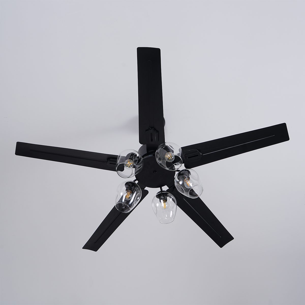 Black Vintage Ceiling Fan Light - Blowlighting