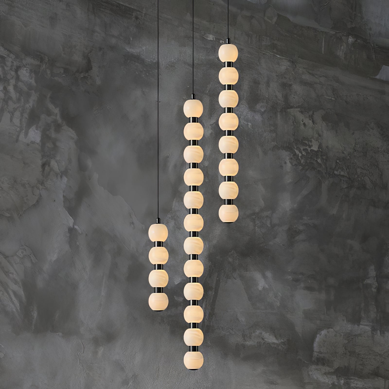 Lyra Modern Alabaster Pendant Light - Blowlighting