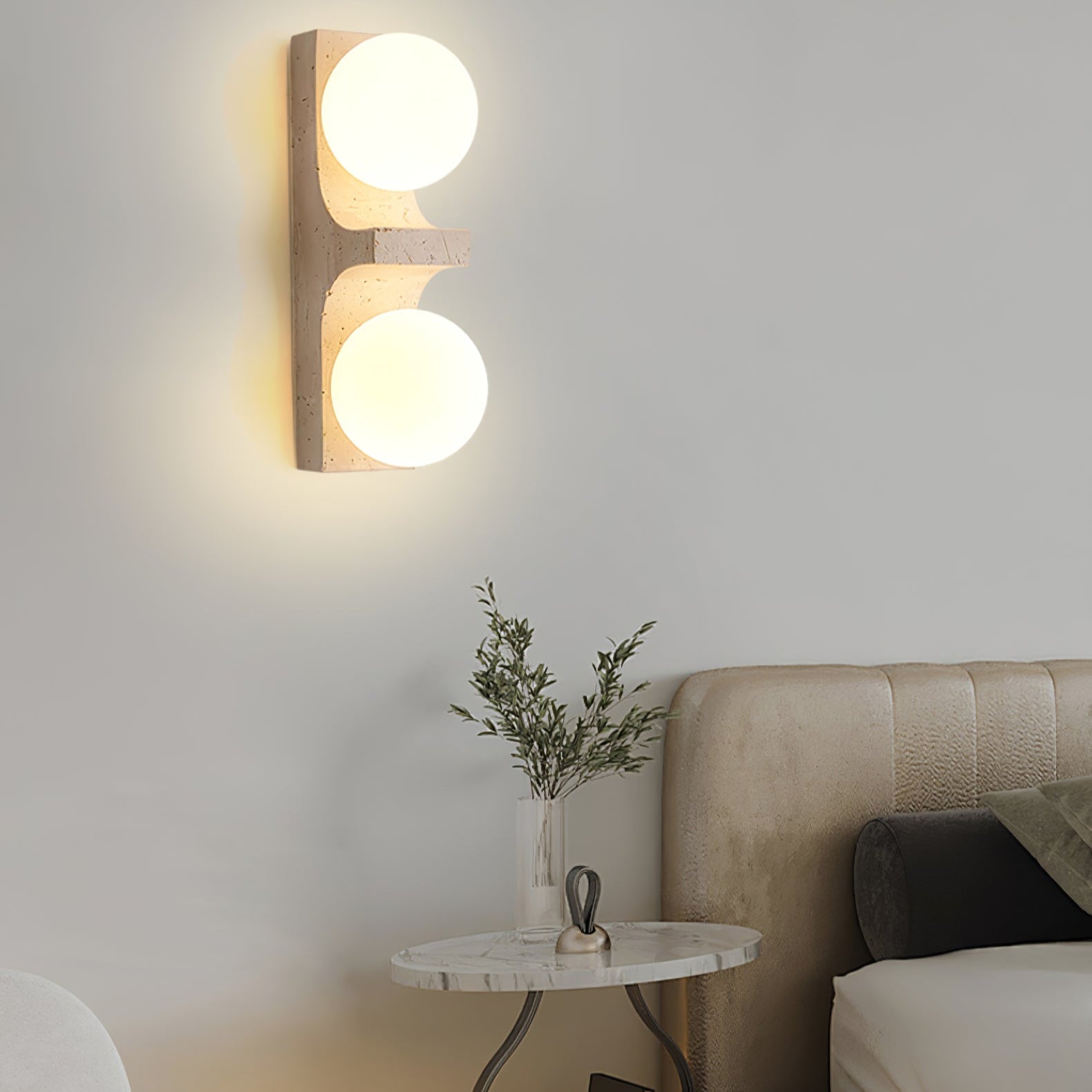Umiren Travertine Wall Light - Blowlighting