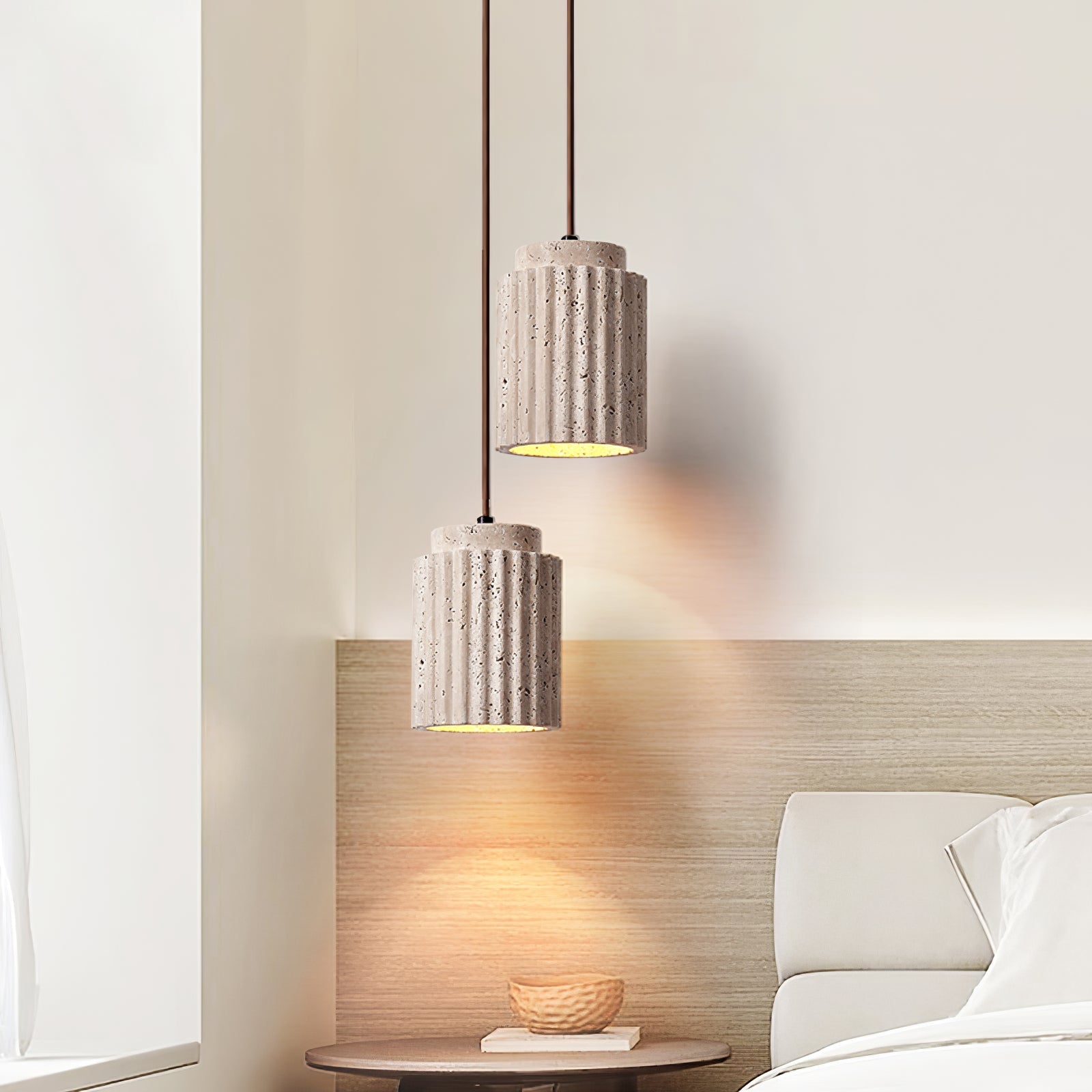 Mysolel Travertine Pendant Light - Blowlighting