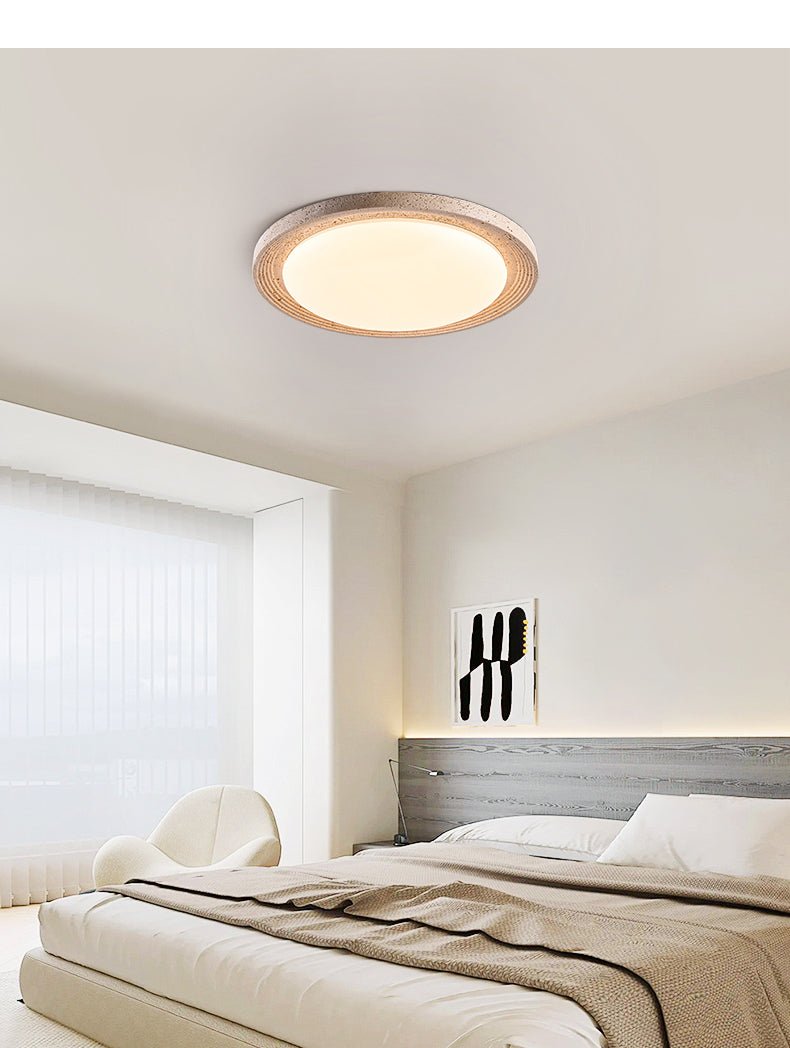 Orinir Minimalist Travertine Ceiling Light - Blowlighting
