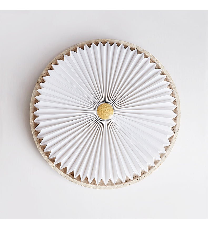 Ciloraris Textured Travertine Ceiling Light - Blowlighting