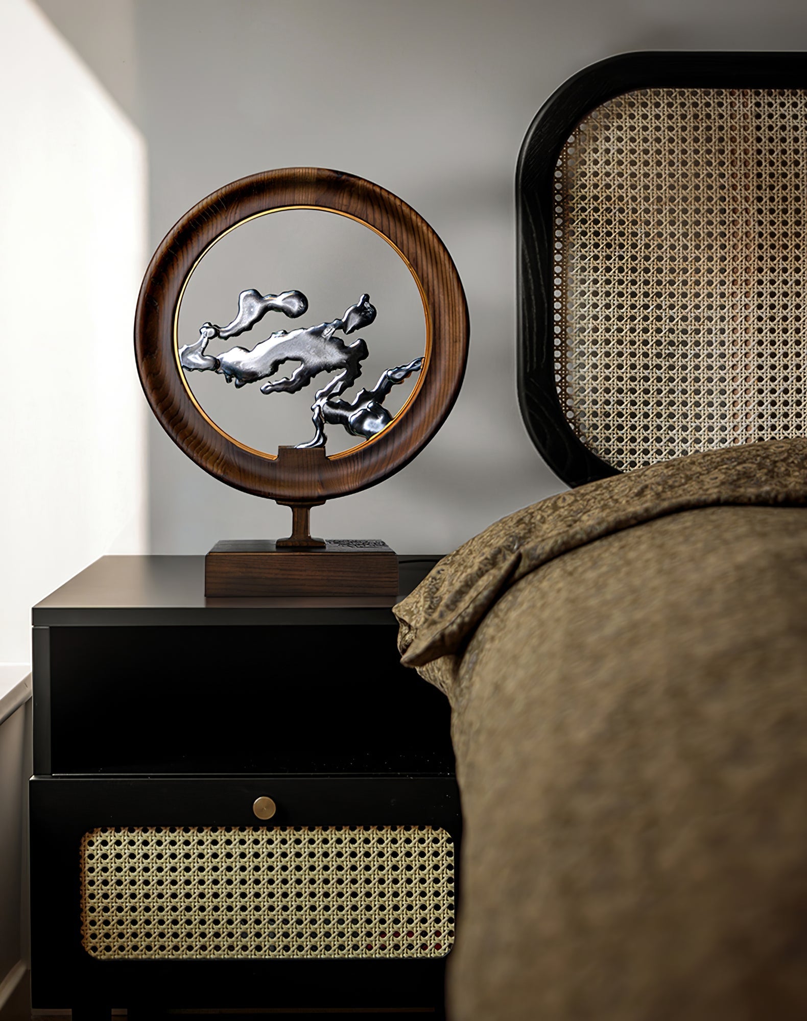 Stella Modern Wood Table Lamp - Blowlighting