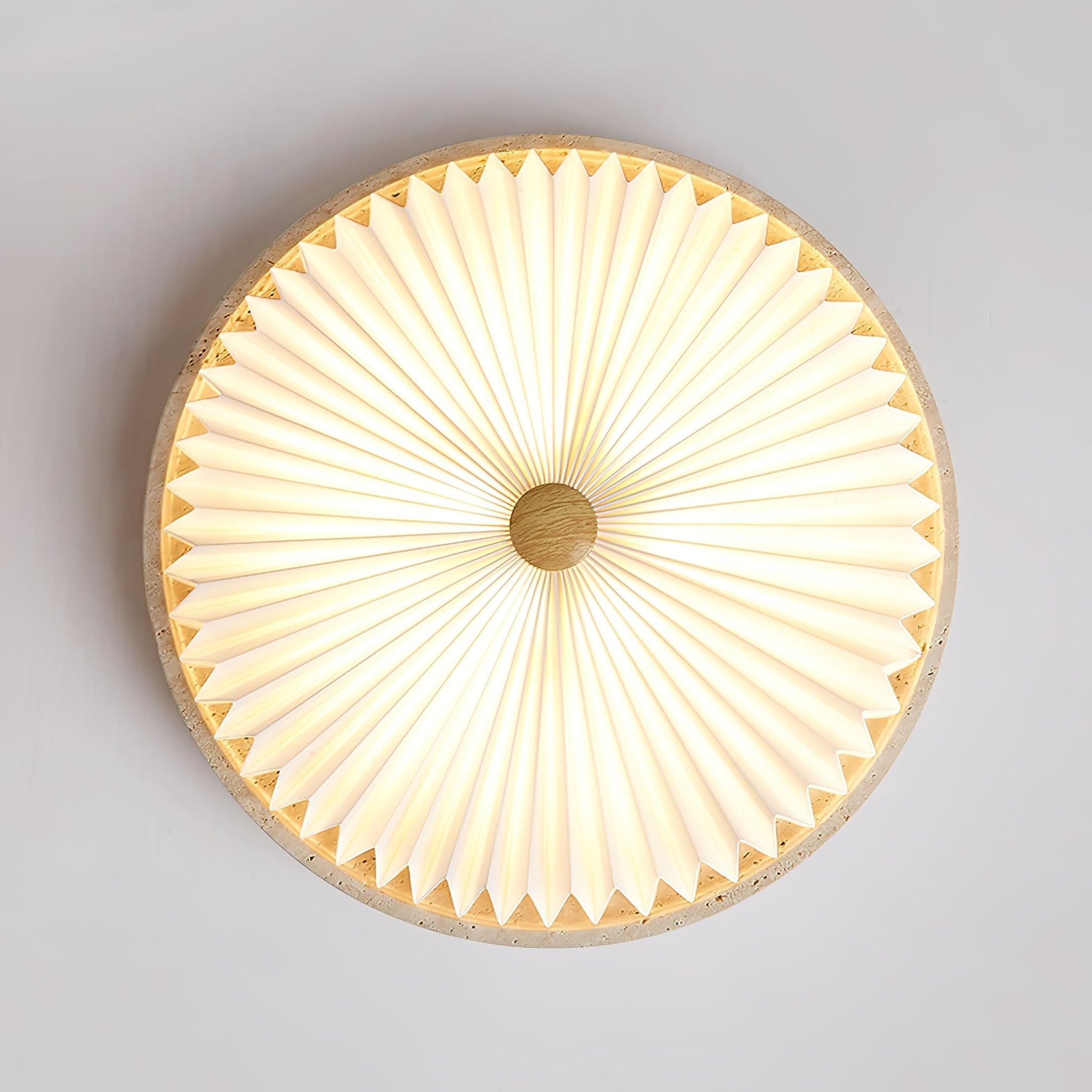Ciloraris Textured Travertine Ceiling Light - Blowlighting