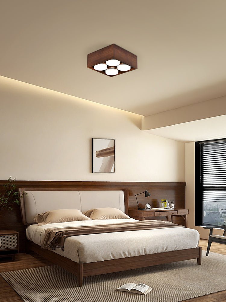 Eliza Minimalist Wood Ceiling Light - Blowlighting