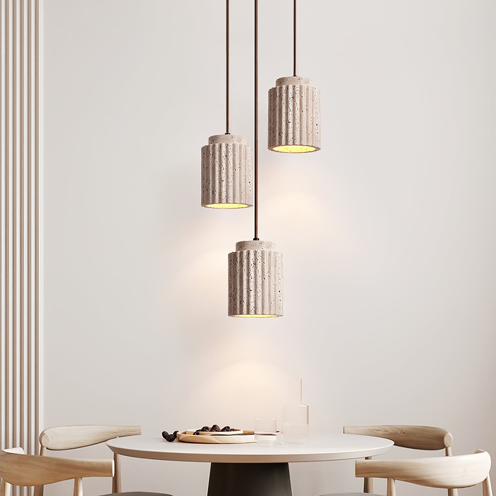 Mysolel Travertine Pendant Light - Blowlighting