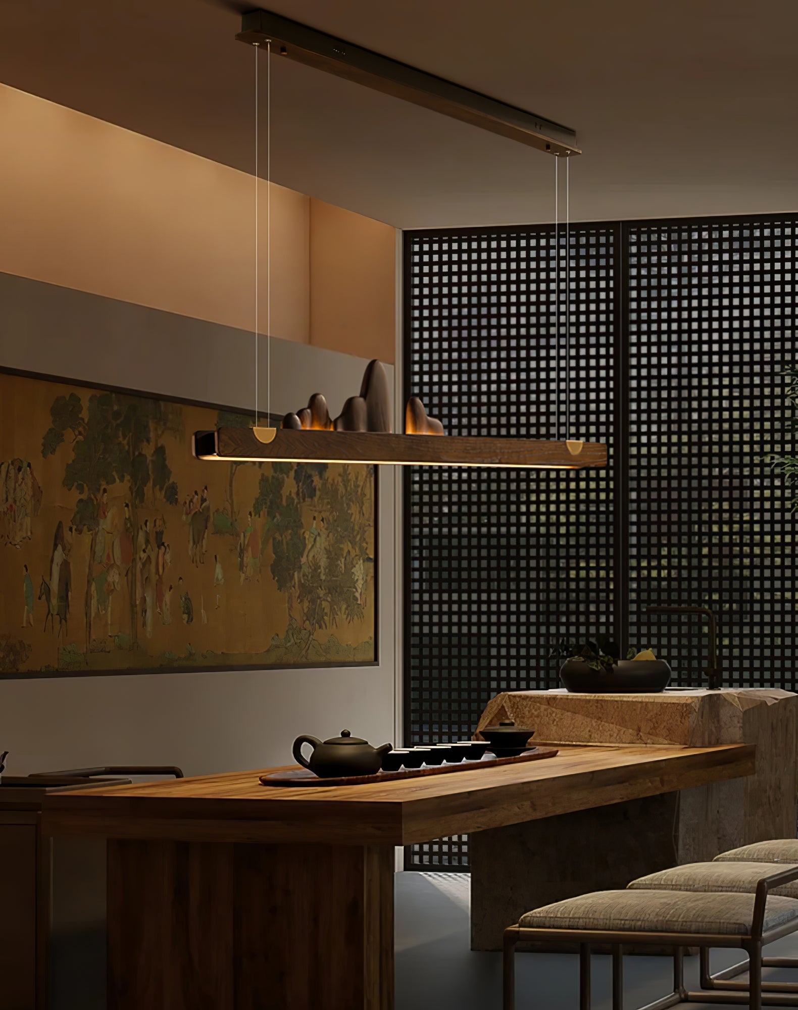 Daniel Modern Wood Pendant Light - Blowlighting