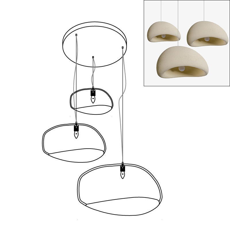 Khmara Rough Combination Chandelier B - Blowlighting