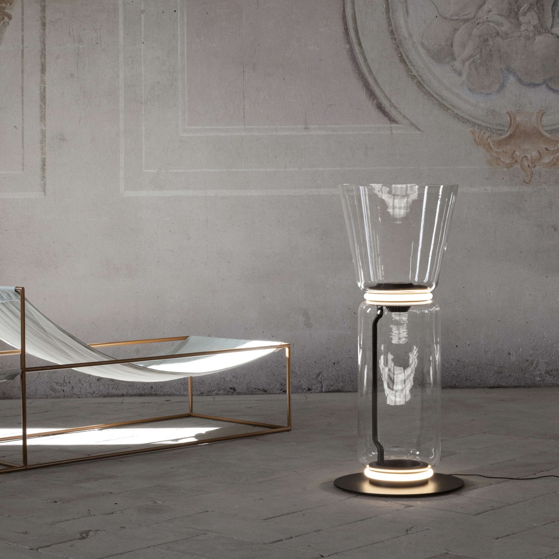 Bamboo Glass Floor Lamp - Blowlighting