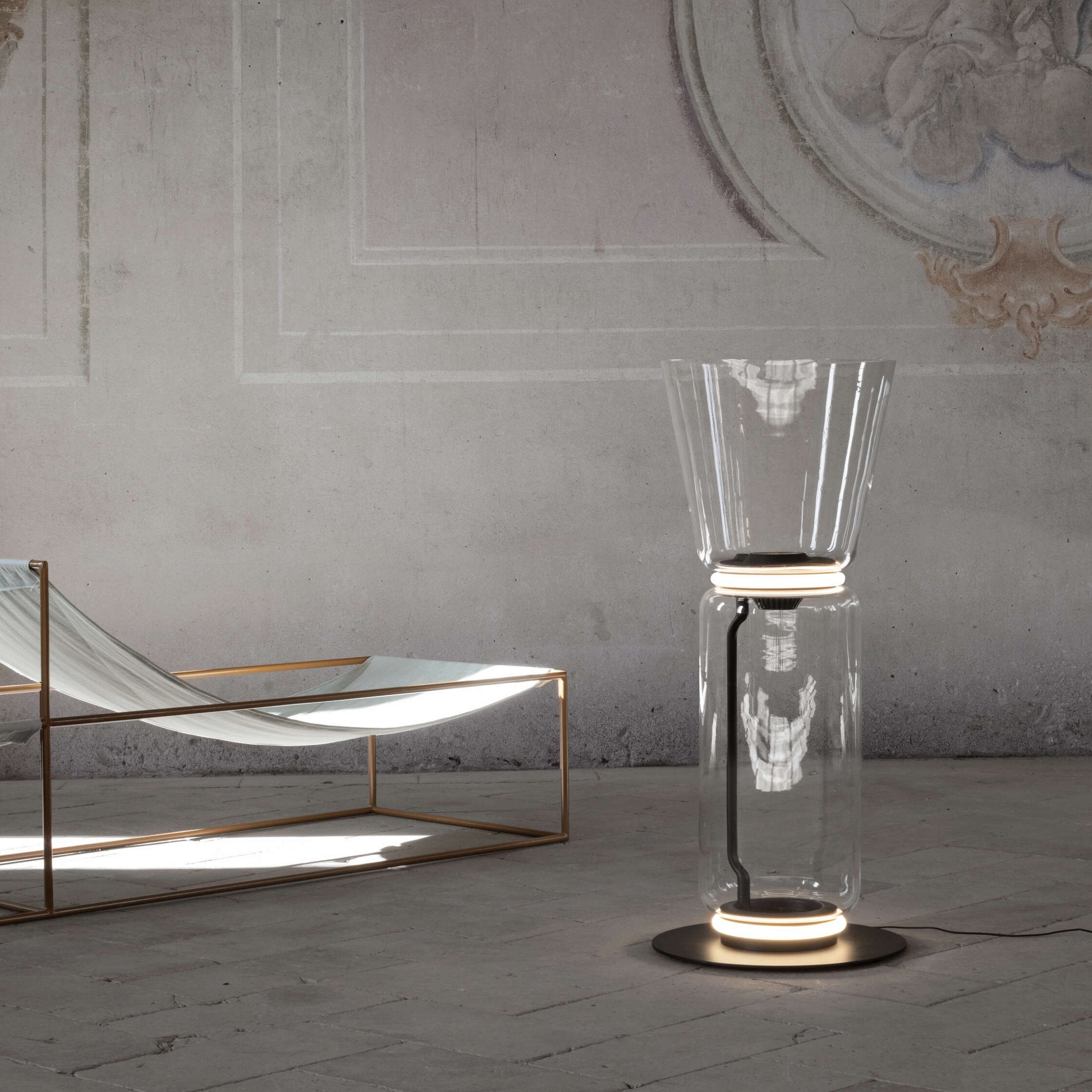 Bamboo Glass Floor Lamp - Blowlighting