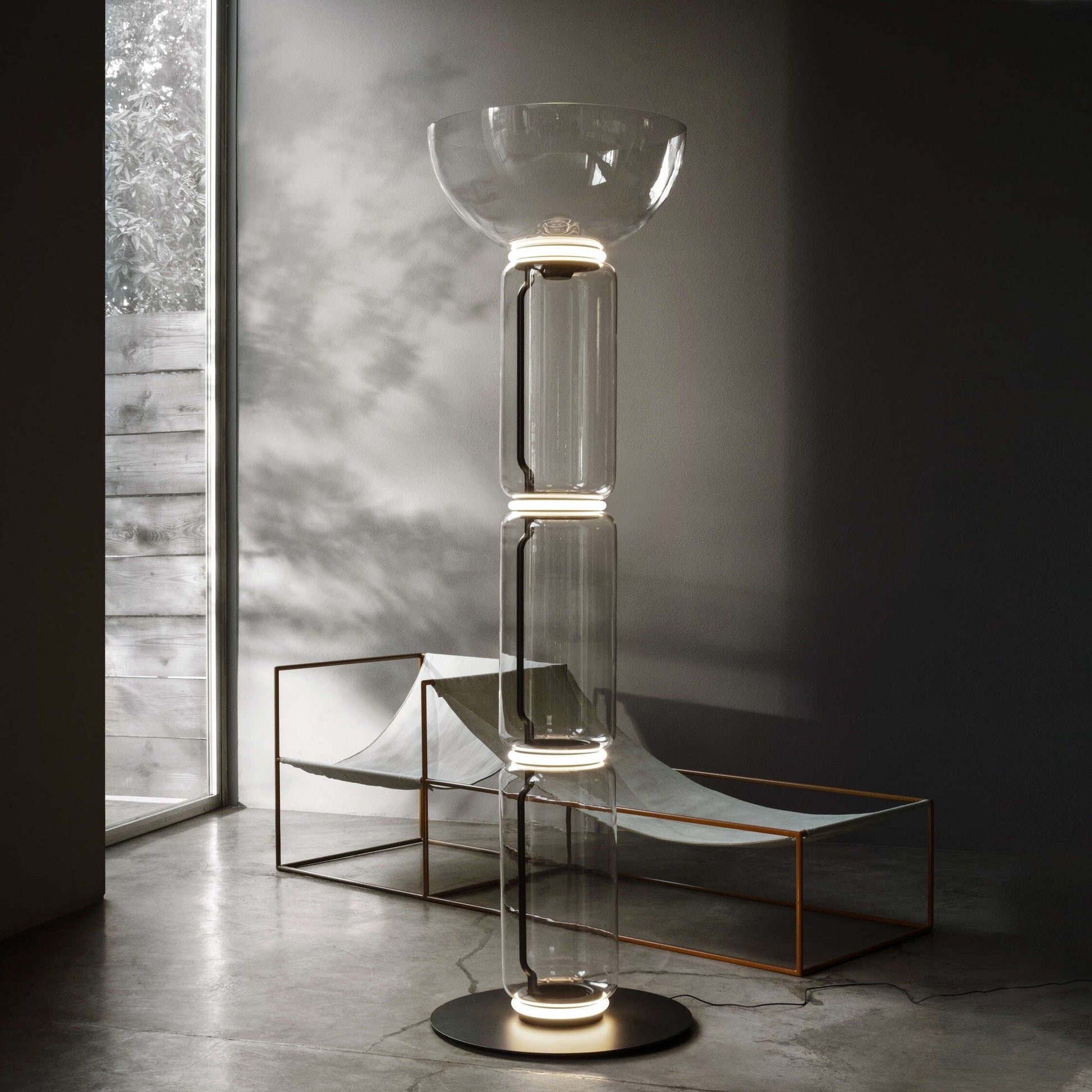 Bamboo Glass Floor Lamp - Blowlighting