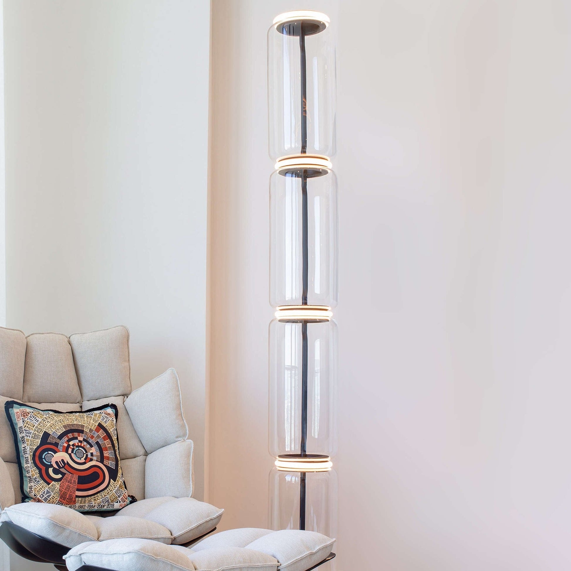 Bamboo Glass Floor Lamp - Blowlighting
