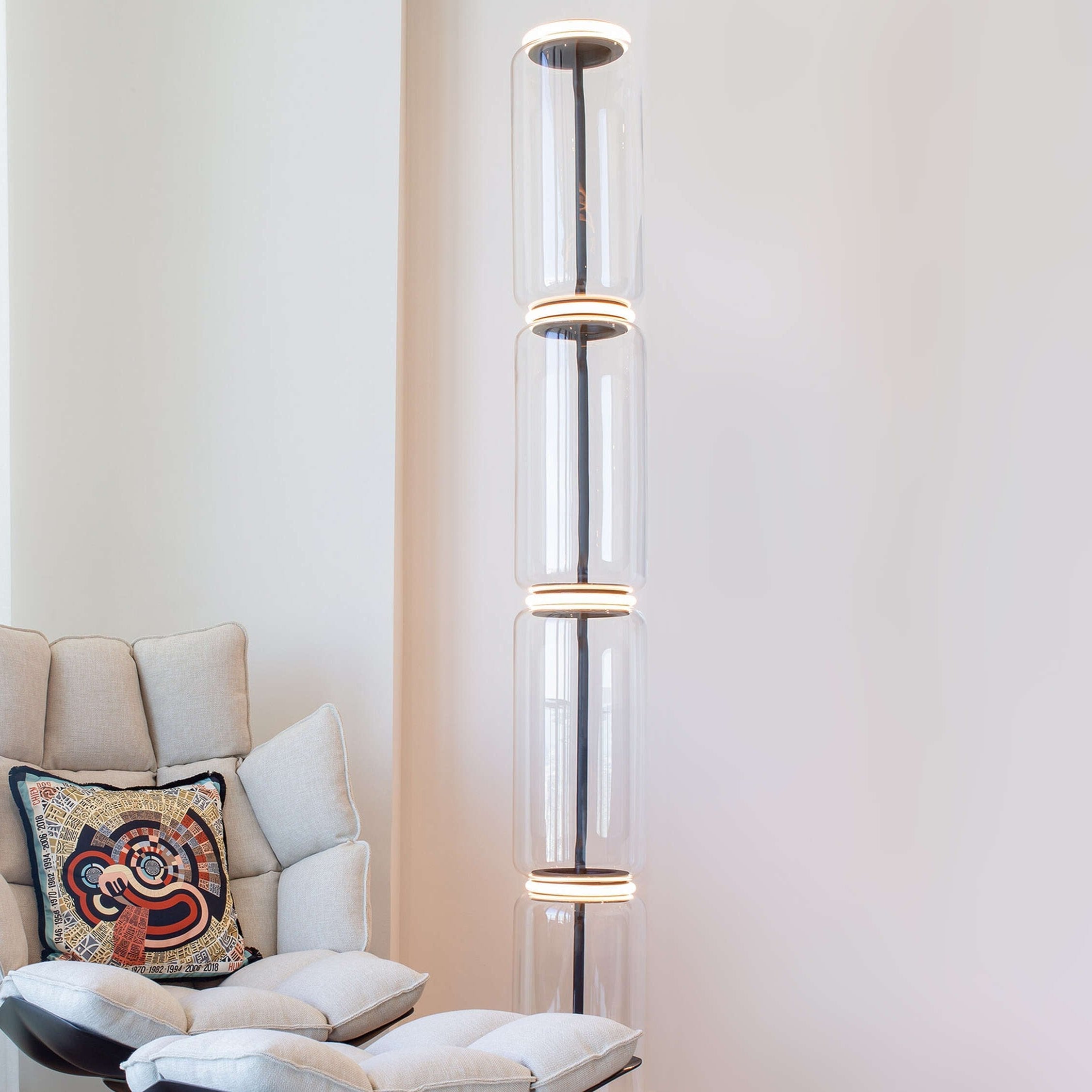 Bamboo Glass Floor Lamp - Blowlighting