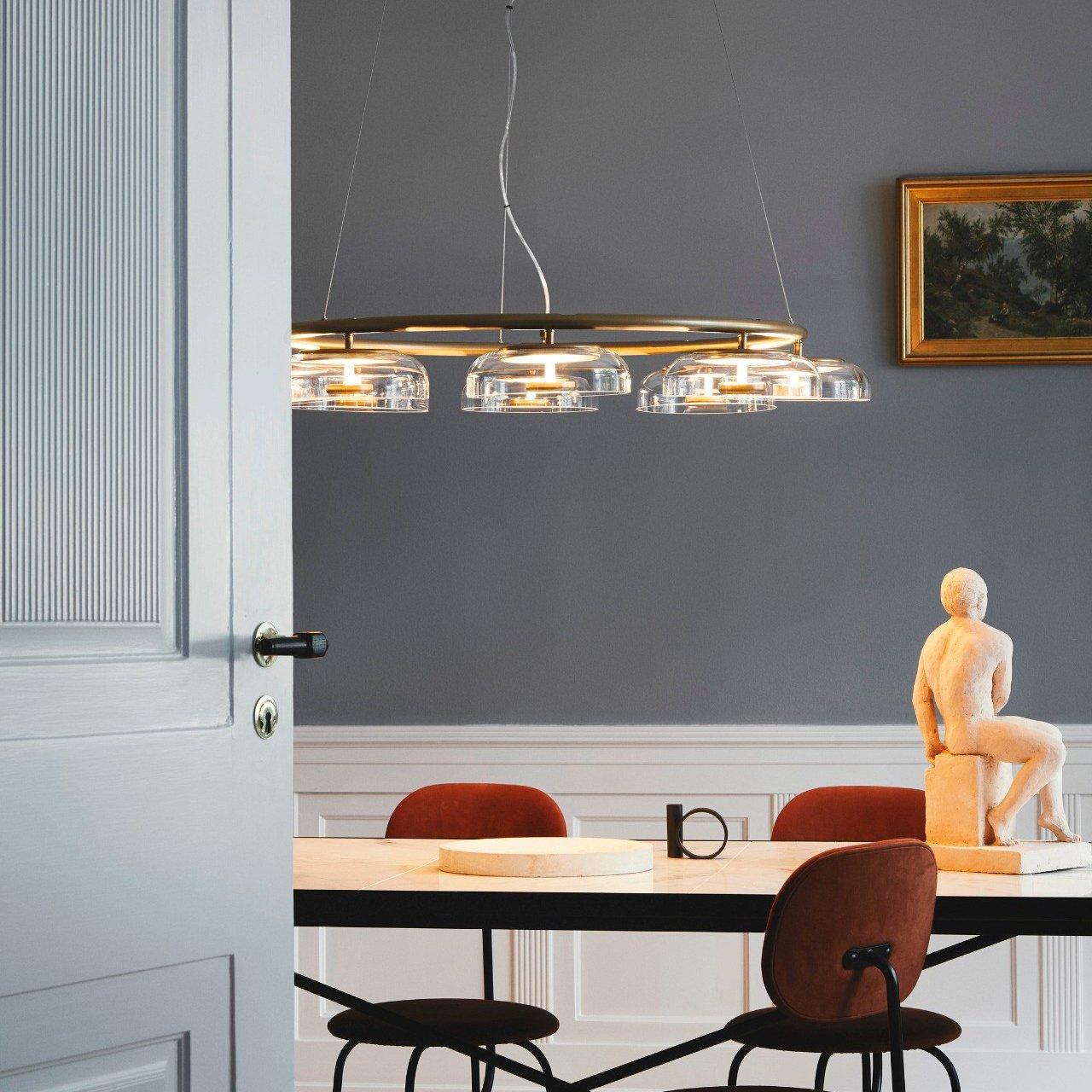 Aethera Circular Glass Chandelier - Blowlighting