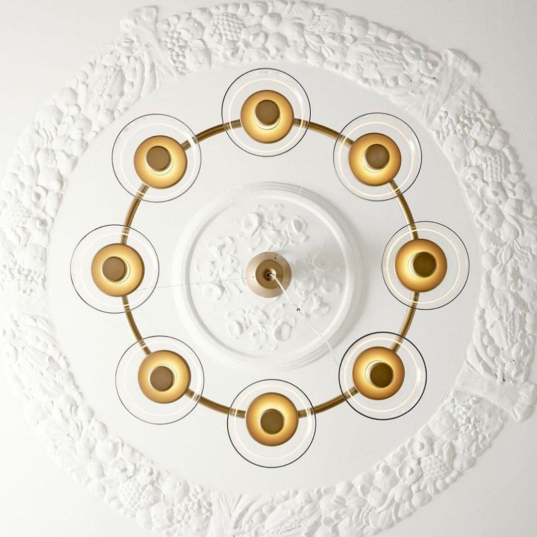 Aethera Circular Glass Chandelier - Blowlighting