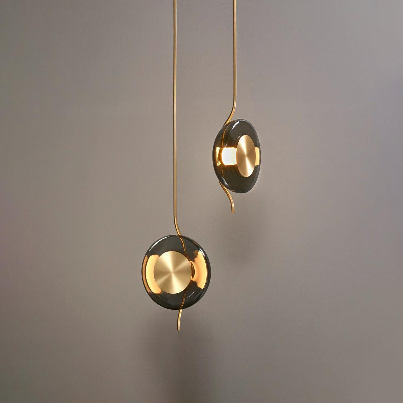 Umirus Modern Minimalist Glass Metal Pendant Lamp - Blowlighting