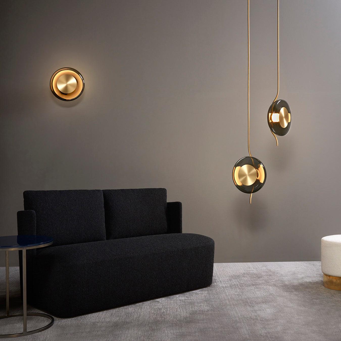 Umirus Modern Minimalist Glass Metal Pendant Lamp - Blowlighting