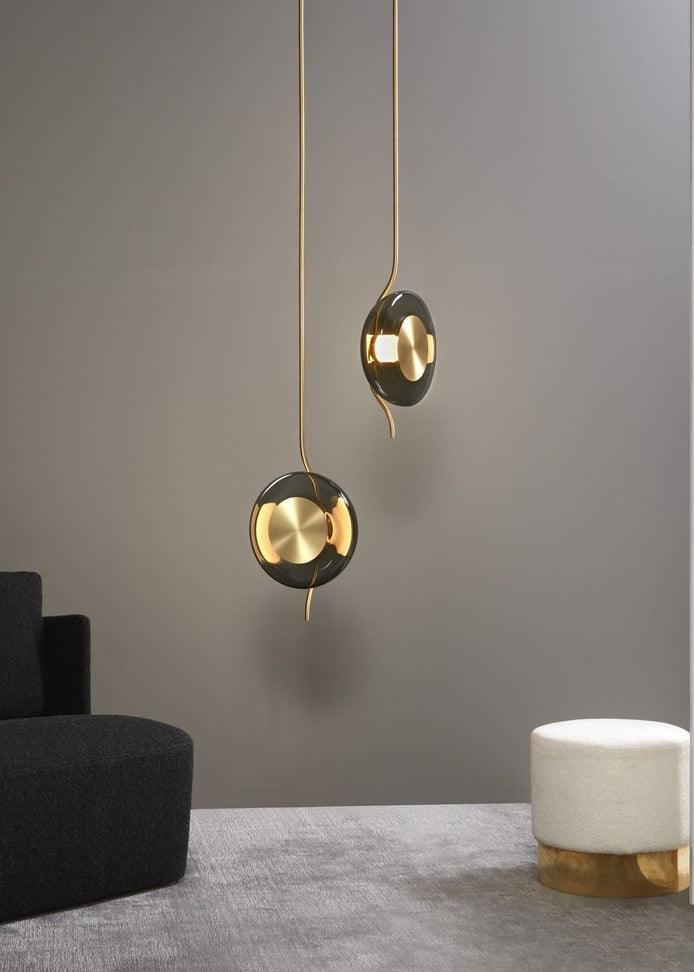 Umirus Modern Minimalist Glass Metal Pendant Lamp - Blowlighting