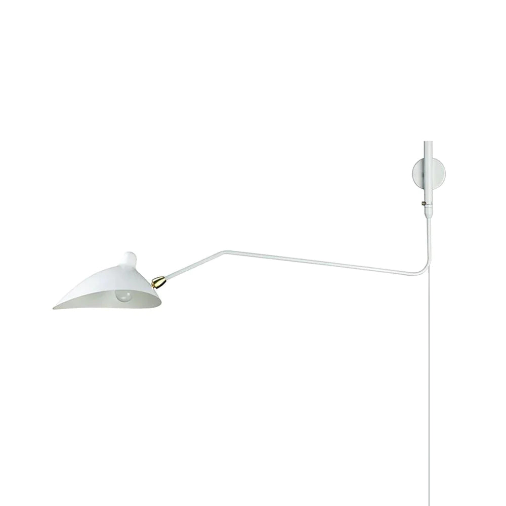 Serge Mouille Contemporary Aluminum Plug In Wall Light
