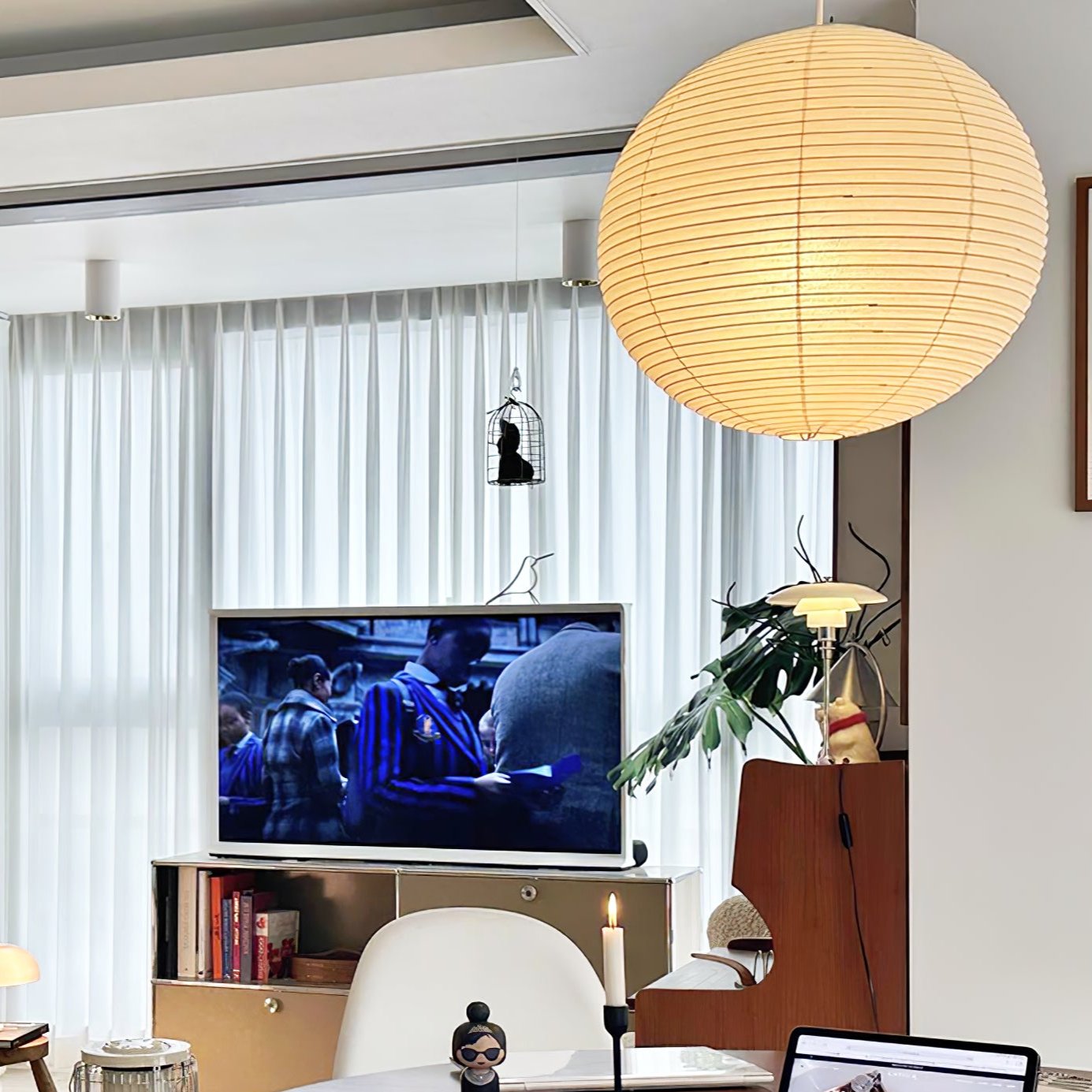 Washi Paper Round Series Pendant Lamp - Blowlighting